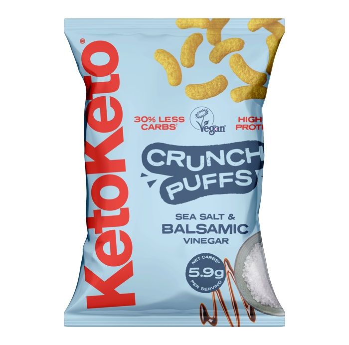 Keto Crunch Puffs Sea Salt & Balsamic Vinegar