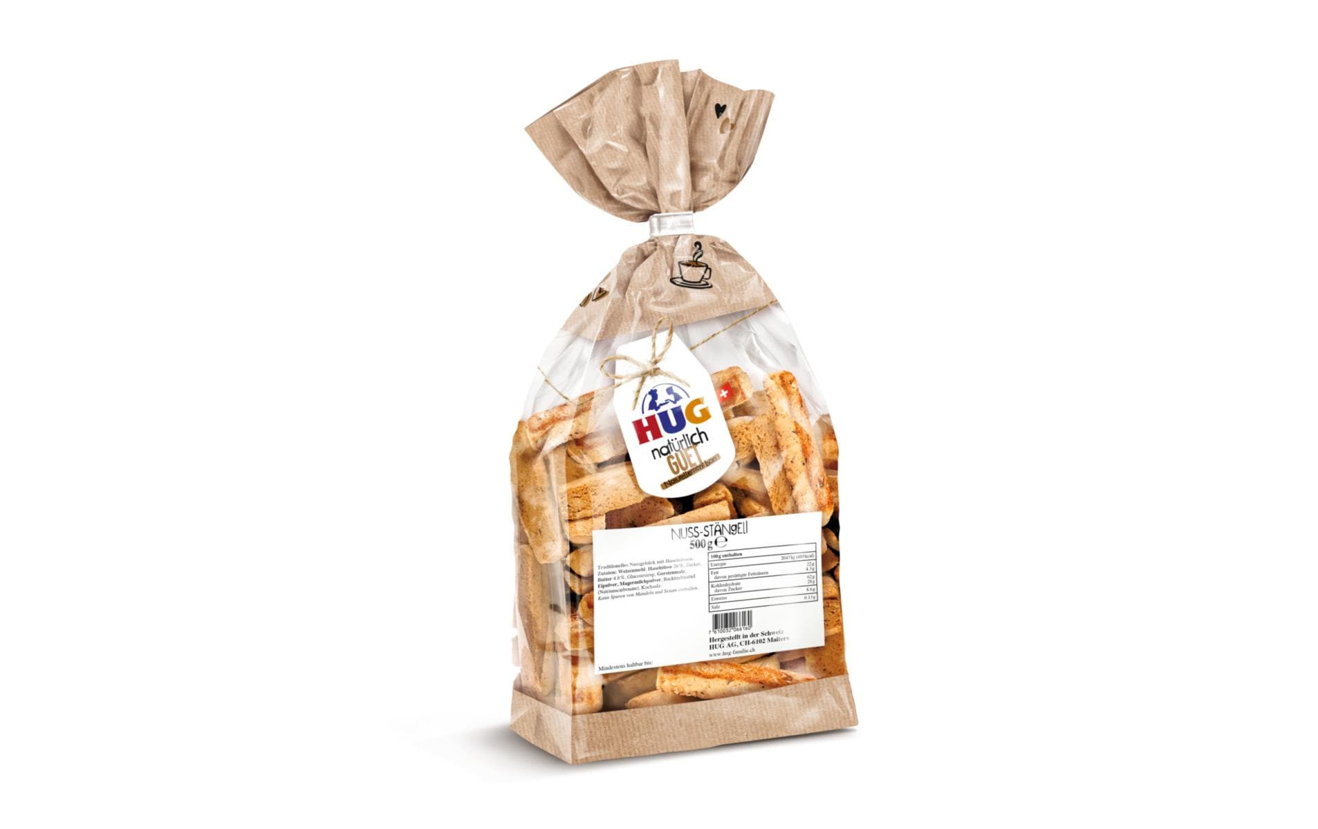 Guetzli Nuss-Stängeli 500 gNuss-Guezli