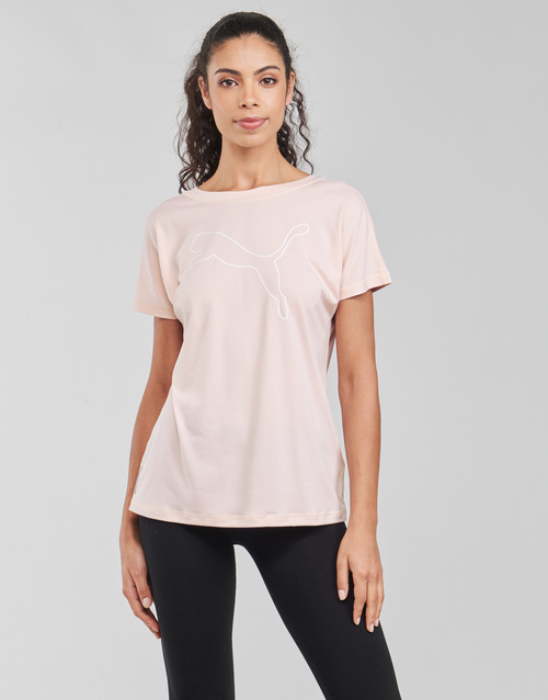 Puma - TRAIN FAVORITE JERSEY CAT TEE - Rose