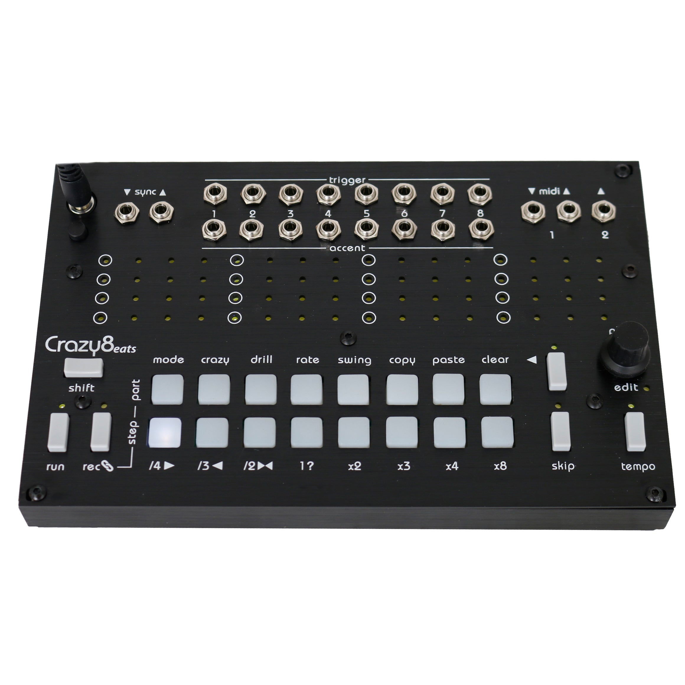 Twisted Electrons Crazy 8 Beats sequencer