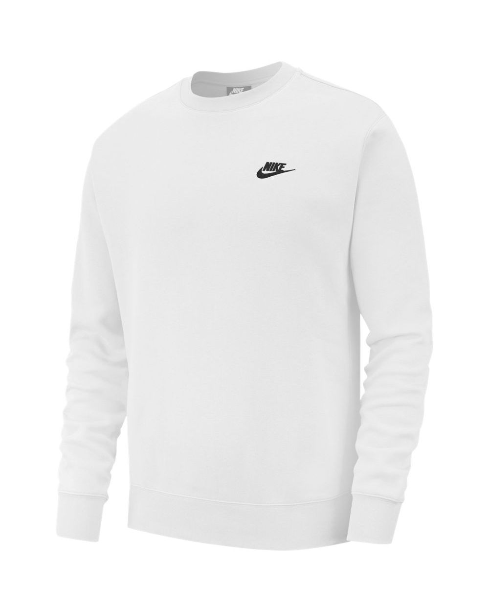 Sweat-shirt Nike Sportswear Club Fleece Blanc pour homme