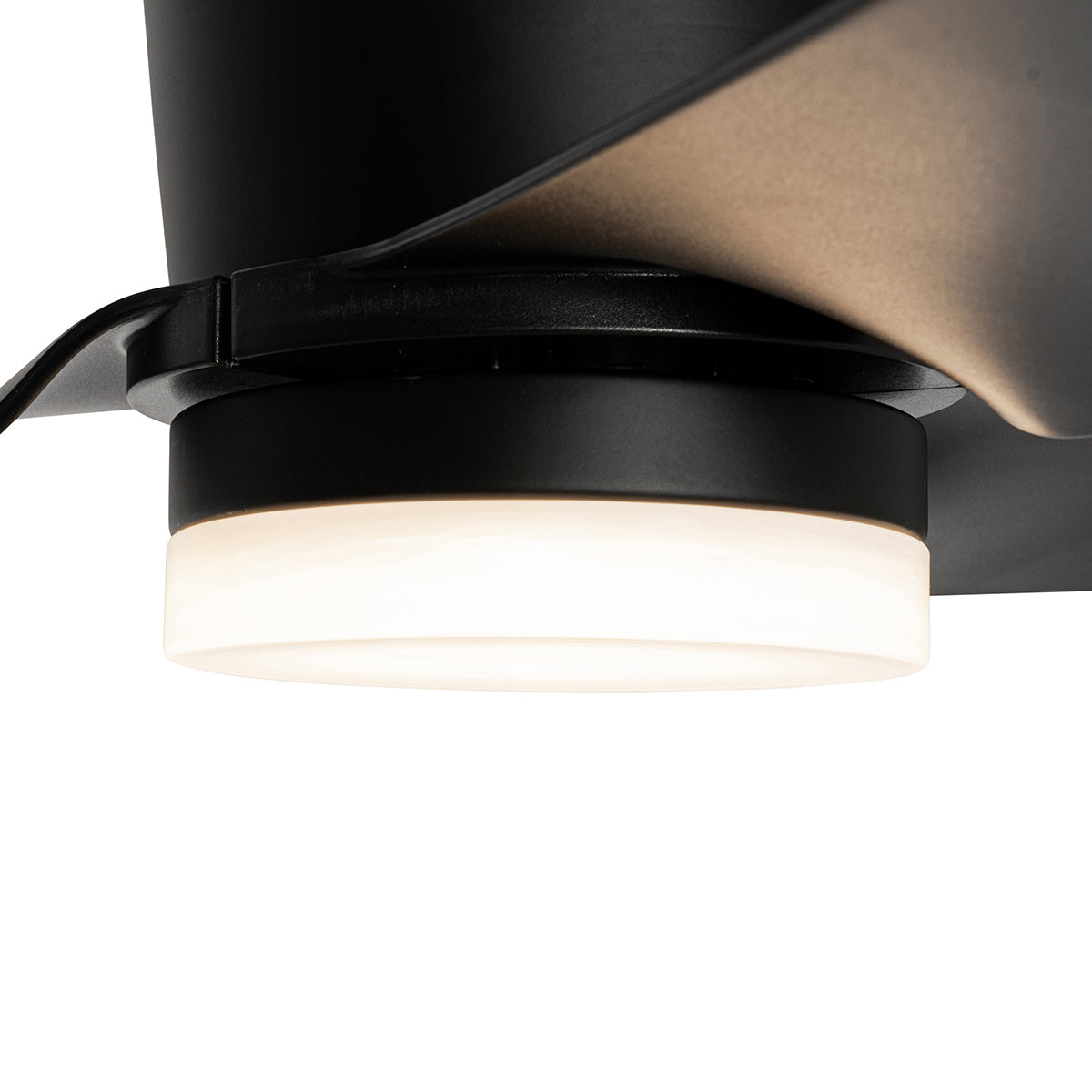 QAZQA Plafondventilator zwart 123cm incl. LED dimbaar met