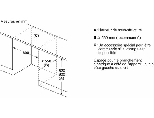 SIEMENS - Congélateur encastrable top GU21NADE0, IQ500, 85 litres, 3 tiroirs, No frost