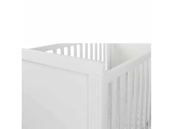 Lit bébé évolutif 70x140 cm bois massif blanc MONA