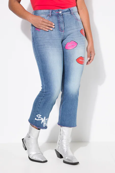 7/8-Jeans Claire, Frauendruck, 5-Pocket, blue stone