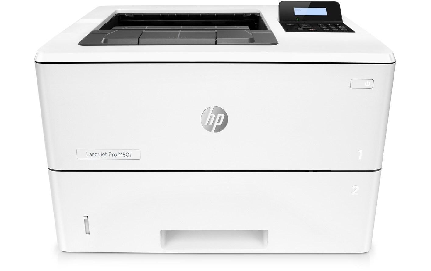 Drucker LaserJet Pro M501dn<br>Netzwerkfähiger schwarzweiss-Laserdrucker für den Office-Bereich