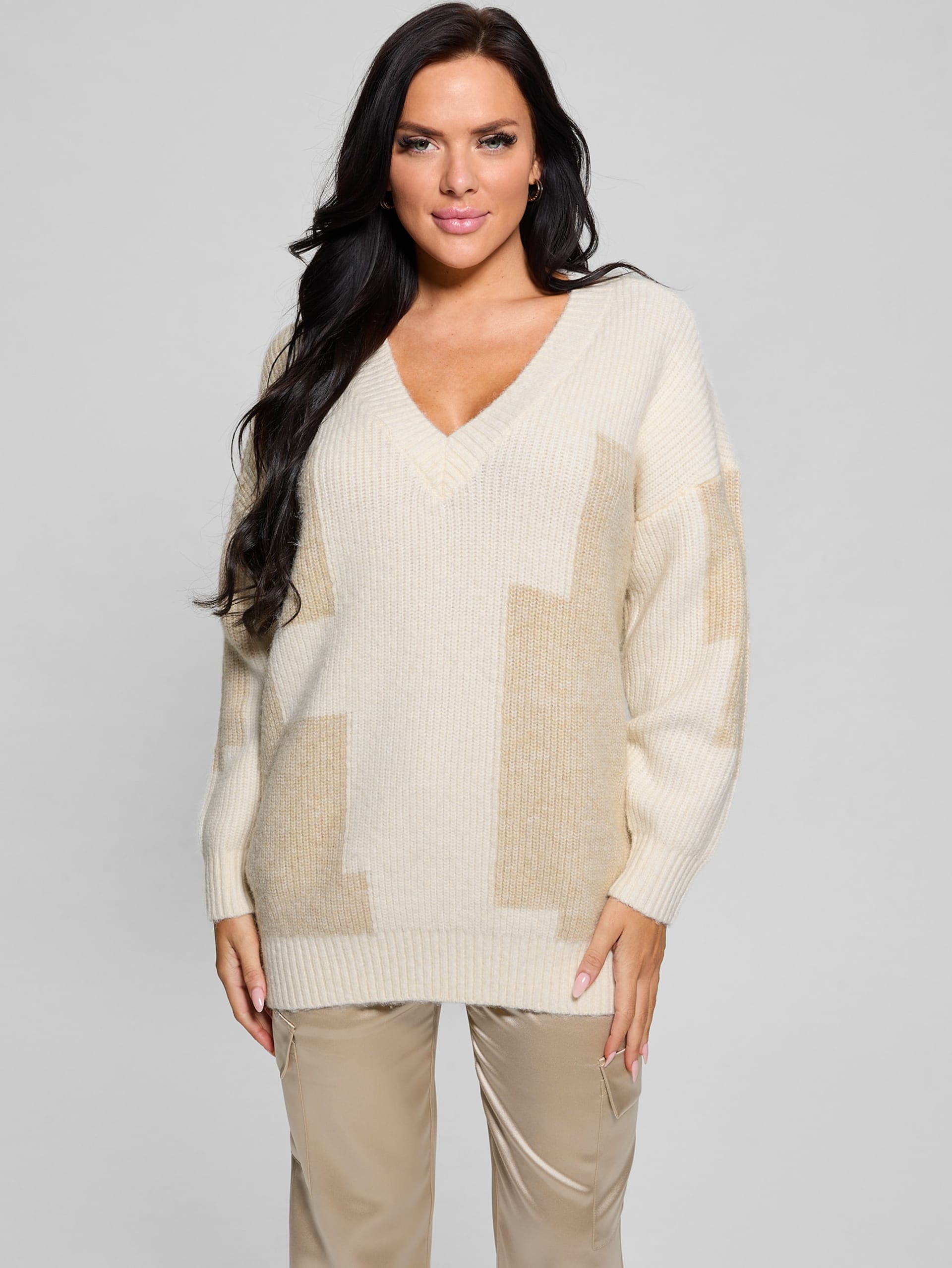 Suéter Intarsia Color Block
