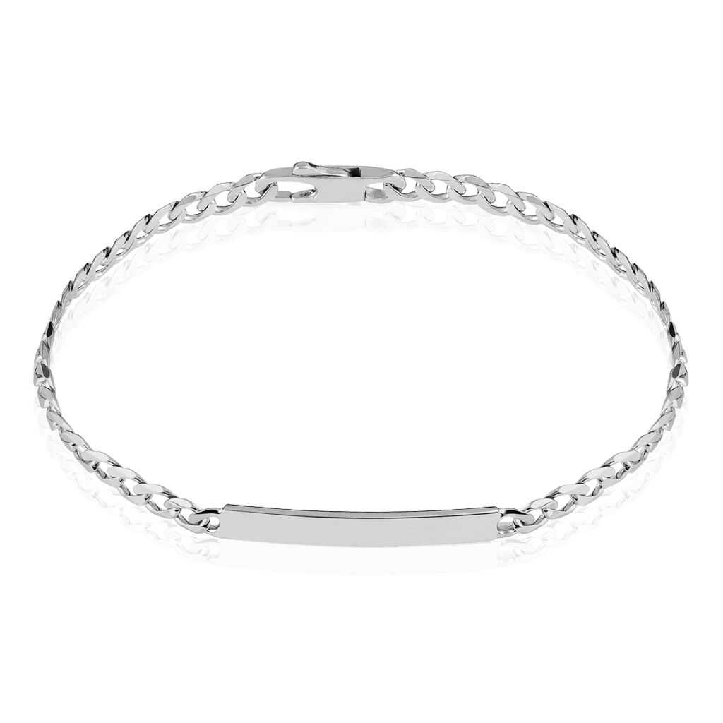 Bracelet Identité Casper Argent Blanc