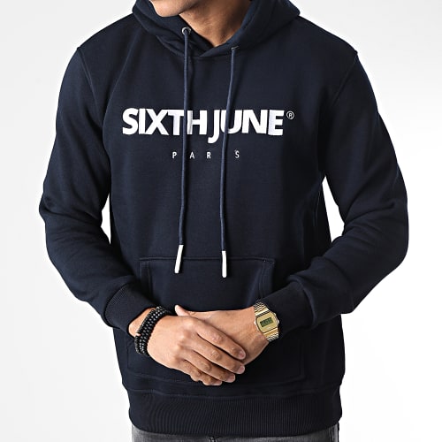Sweat Capuche M23610EWS Bleu Marine