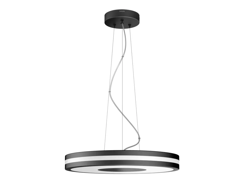 Philips Hue White ambiance Being - Vedhængslampe - LED - 25 W (tilsvarende 204 W) - varmt hvidt til køligt naturligt lys - 2200-6500 K - sort