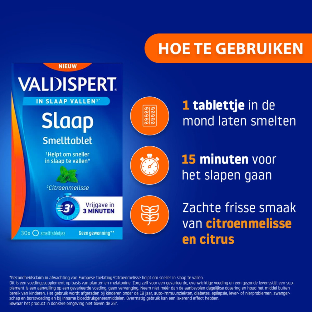 Valdispert Valdispert Slaap30 smelttabletten