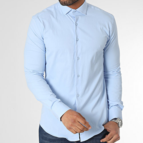 Chemise Manches Longues Bleu Clair