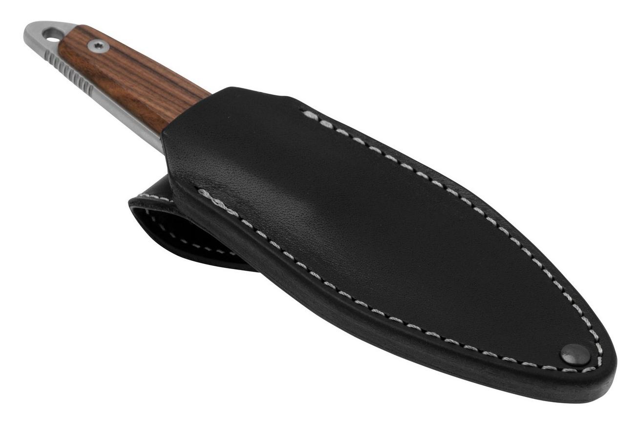 MKM Makro 1 Droppoint MK-MA01-S Santos Wood, vaststaand mes, Jesper Voxnaes design