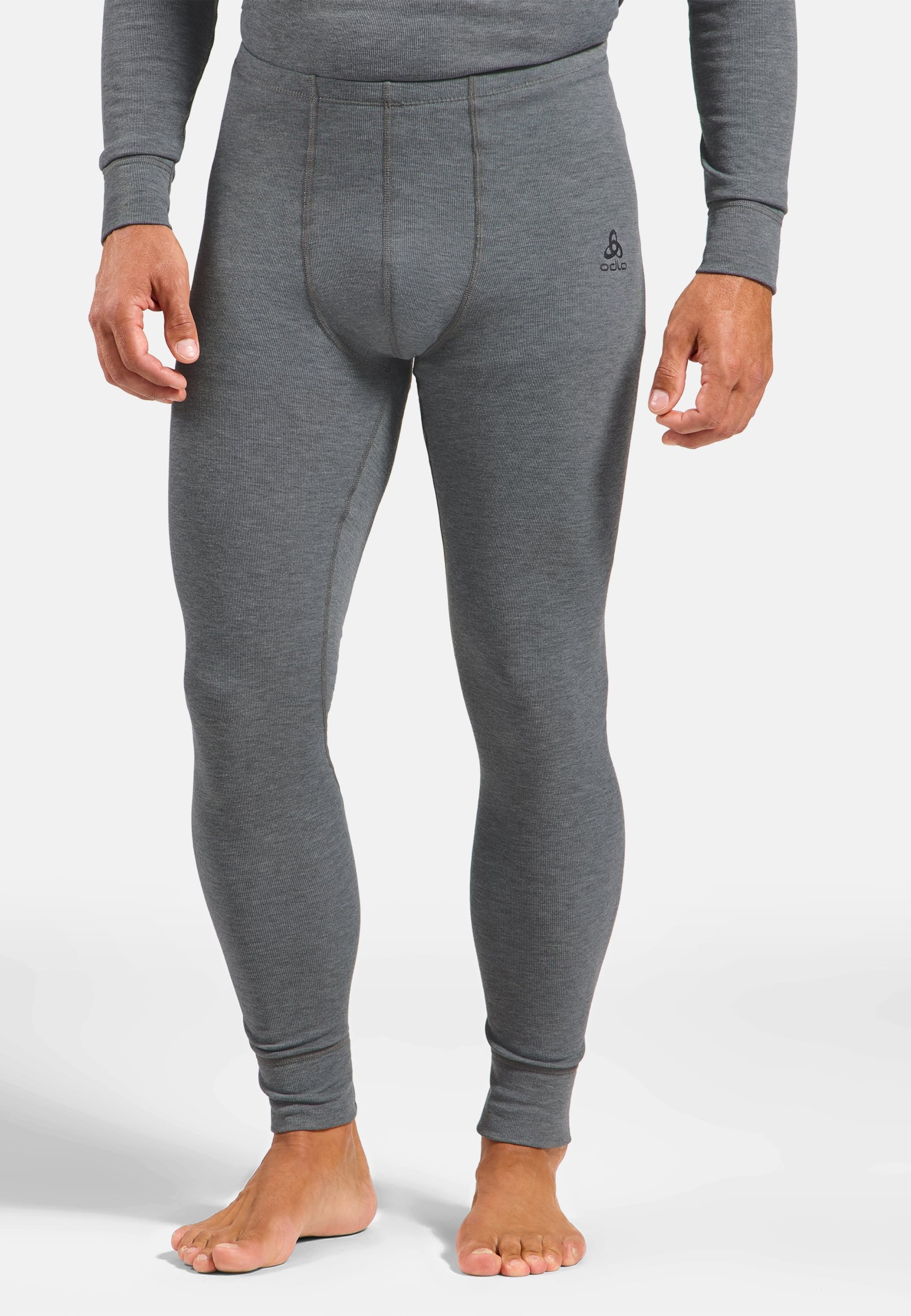 Active Warm Base Layer Tights in odlo steel grey melange