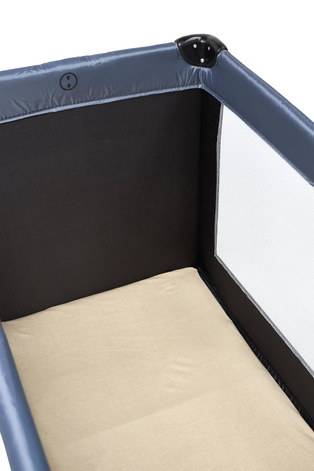 katoenen jersey matrashoes DeLuxe voor campingbed 60x120cm sand