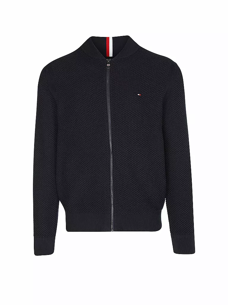 TOMMY HILFIGER Strickjacke blau