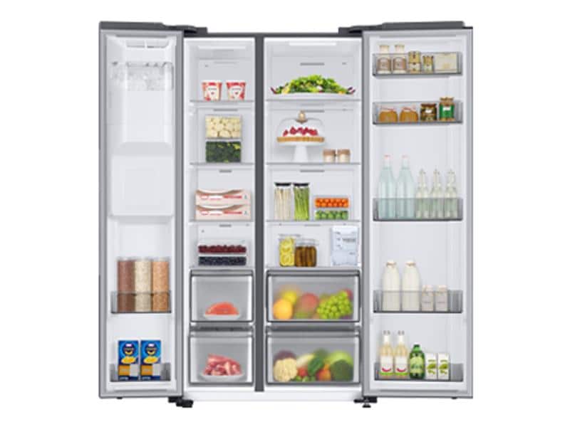 Samsung Foodcenter RS68CG852ES9WS Silber Side by Side Kühlgerät mit Wasser- und Eisspender