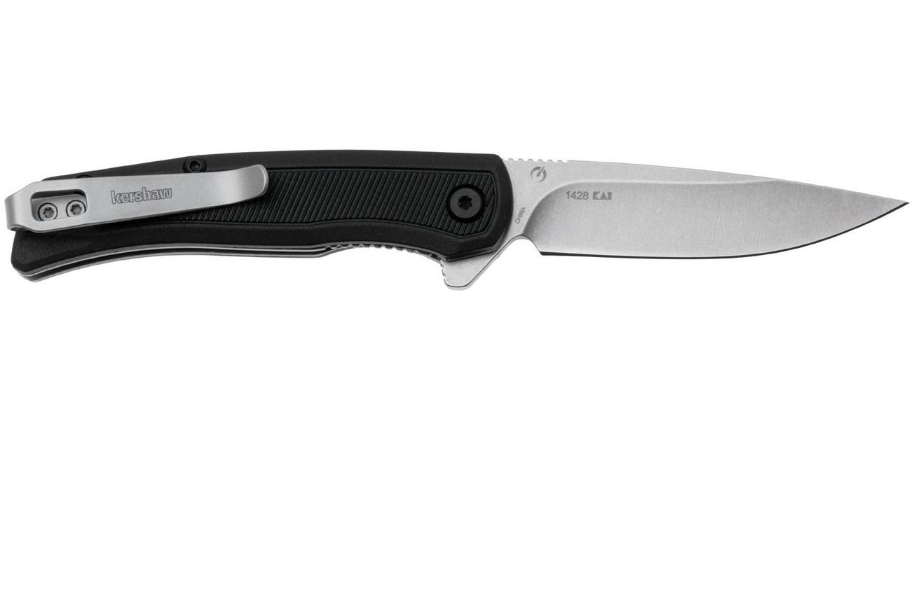 Kershaw Outfield 1428 Stonewashed 4Cr14, Black FRN, zakmes