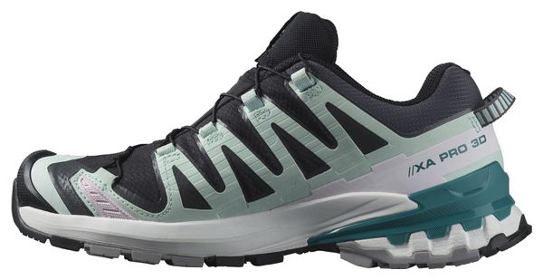 Chaussures de Trail Femme Salomon XA Pro 3D V9 Gore-Tex Noir/Vert/Rose