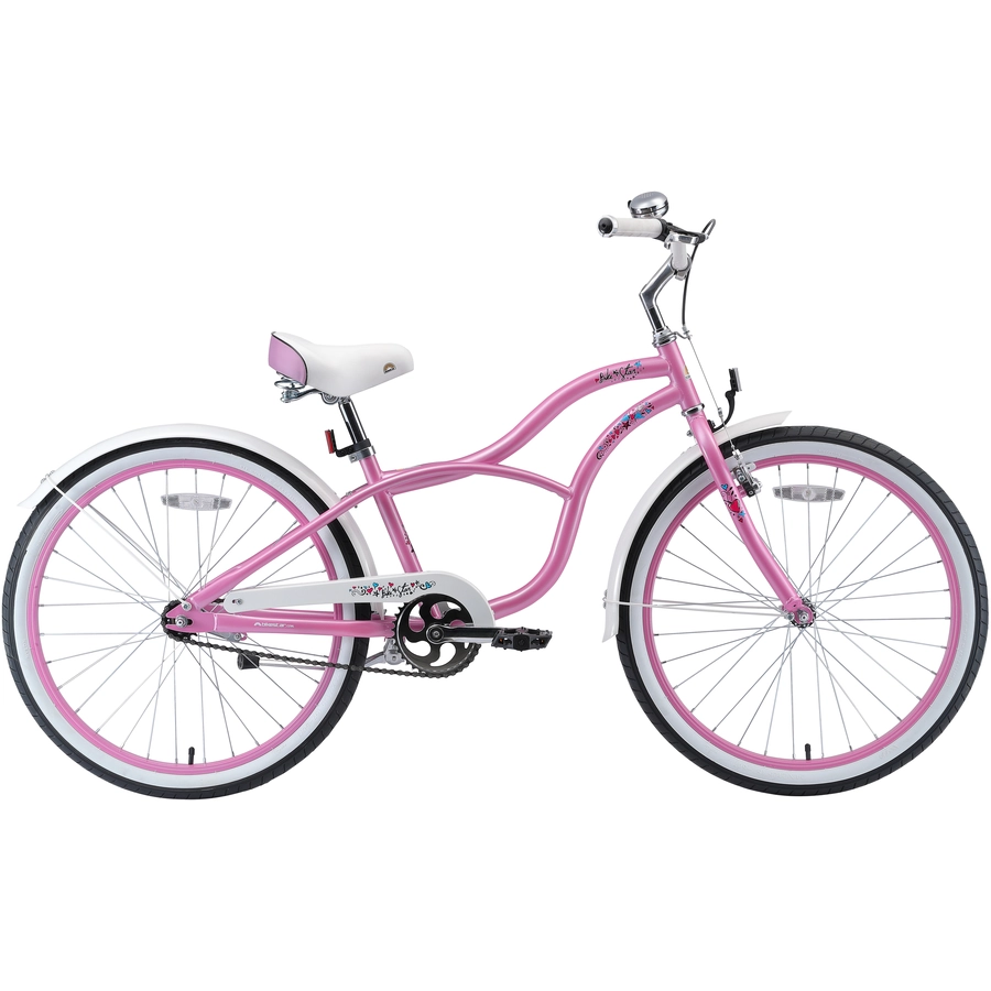 Bikestar Kinderrad 24 Zoll Cruiser pink