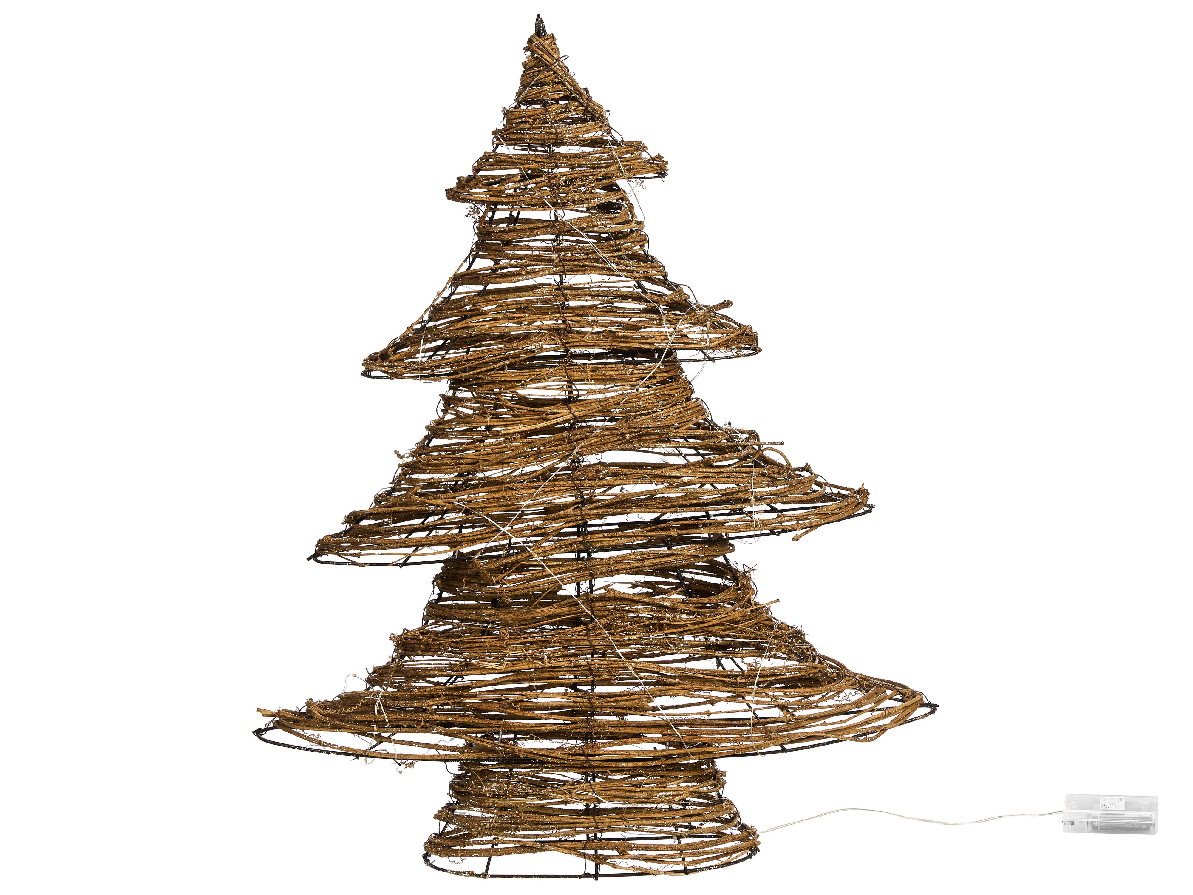Kerstdecoratie LED FURESO Kerstboom 60 cm Natuurlijk