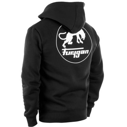 Sweat Furygan CORPO ZIP HOODIE - Noir / Blanc