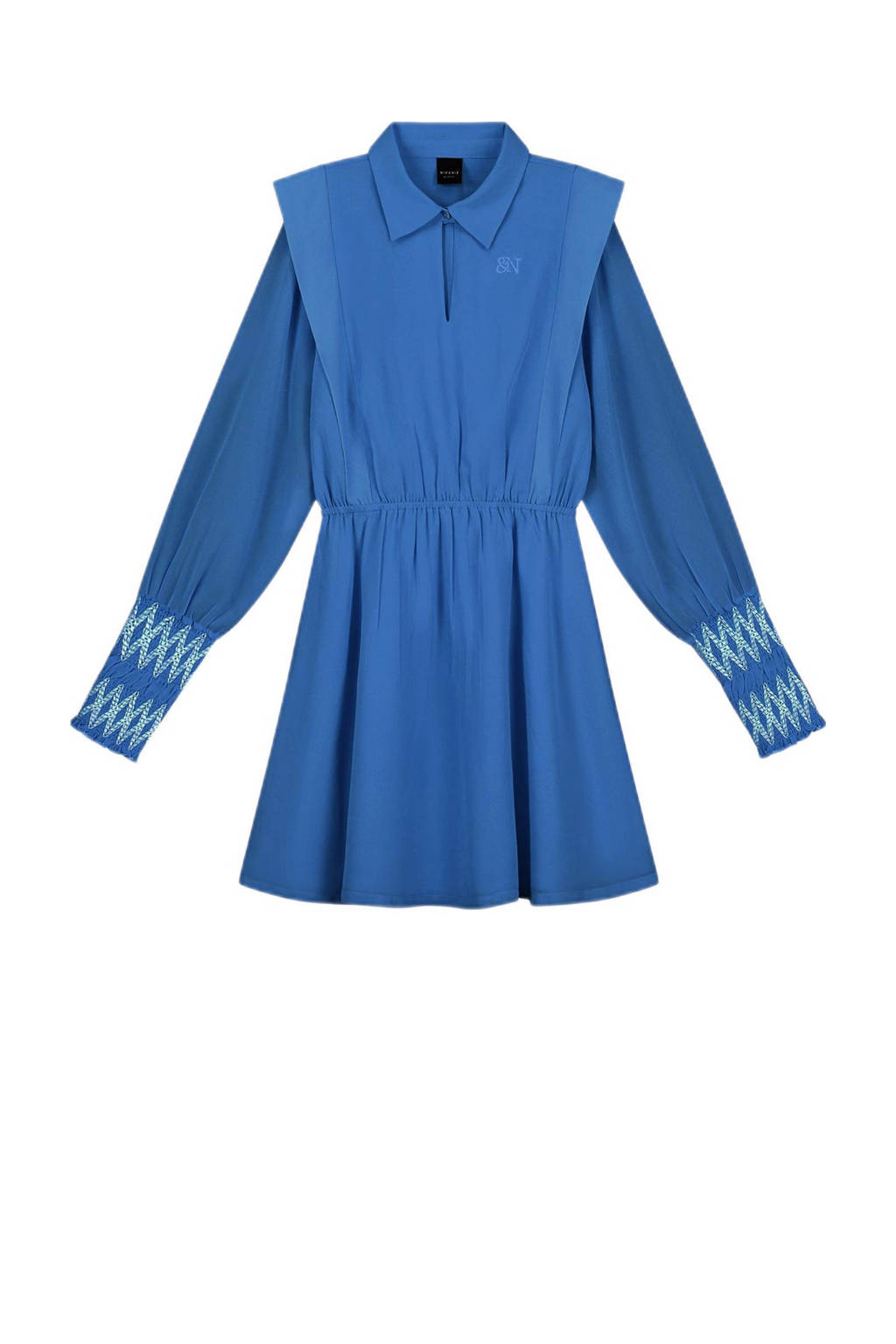 NIK&NIK jurk Laury hardblauw