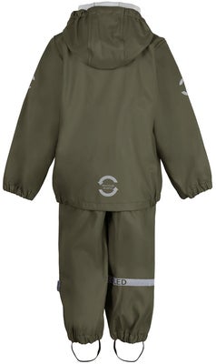 Mikk-Line Regnsett med Sele, Dusty Olive