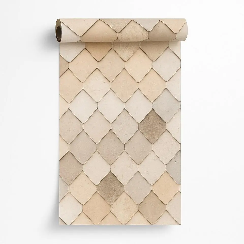 Dutch Wallcoverings Vliesbehang Artifice tegels - beige - 10,05m x 53cm