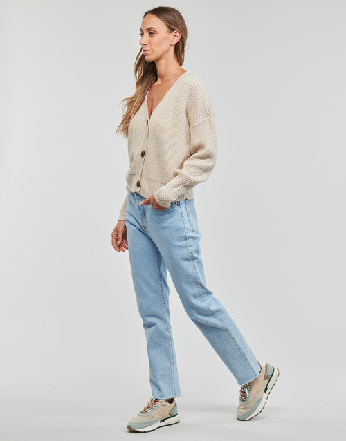 Vero Moda - VMLEA LS V-NECK CUFF CARDIGAN NOOS - Ecru