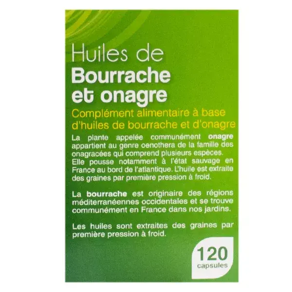 Nat & Form Organic Borage Evening Primrose Vitamin E 120 cápsulas