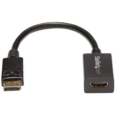 StarTech.com Adaptateur DisplayPort vers HDMI - Convertisseur Vidéo DP 1.2 vers HDMI 1080p - Câble DP vers HDMI pour Moniteur/Écran - Câble Passif DP à HDMI - Connecteur DP à Verrouillage