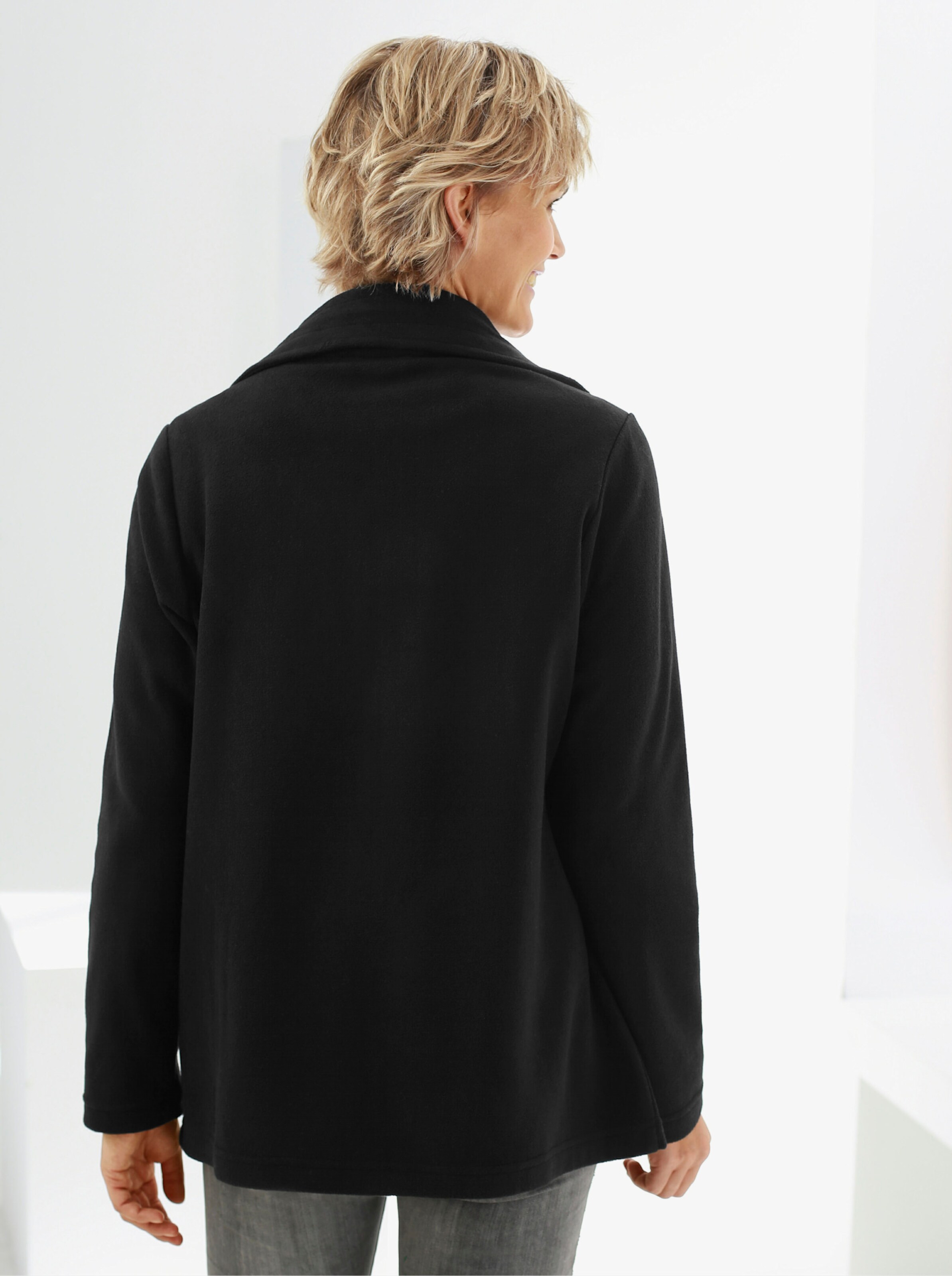 Fleecejacke mit 2-Wege-Reißverschluss