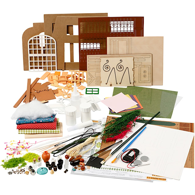 Miniatyrrom, Hage, H: 21 cm, B: 19,5 cm, 1 stk.