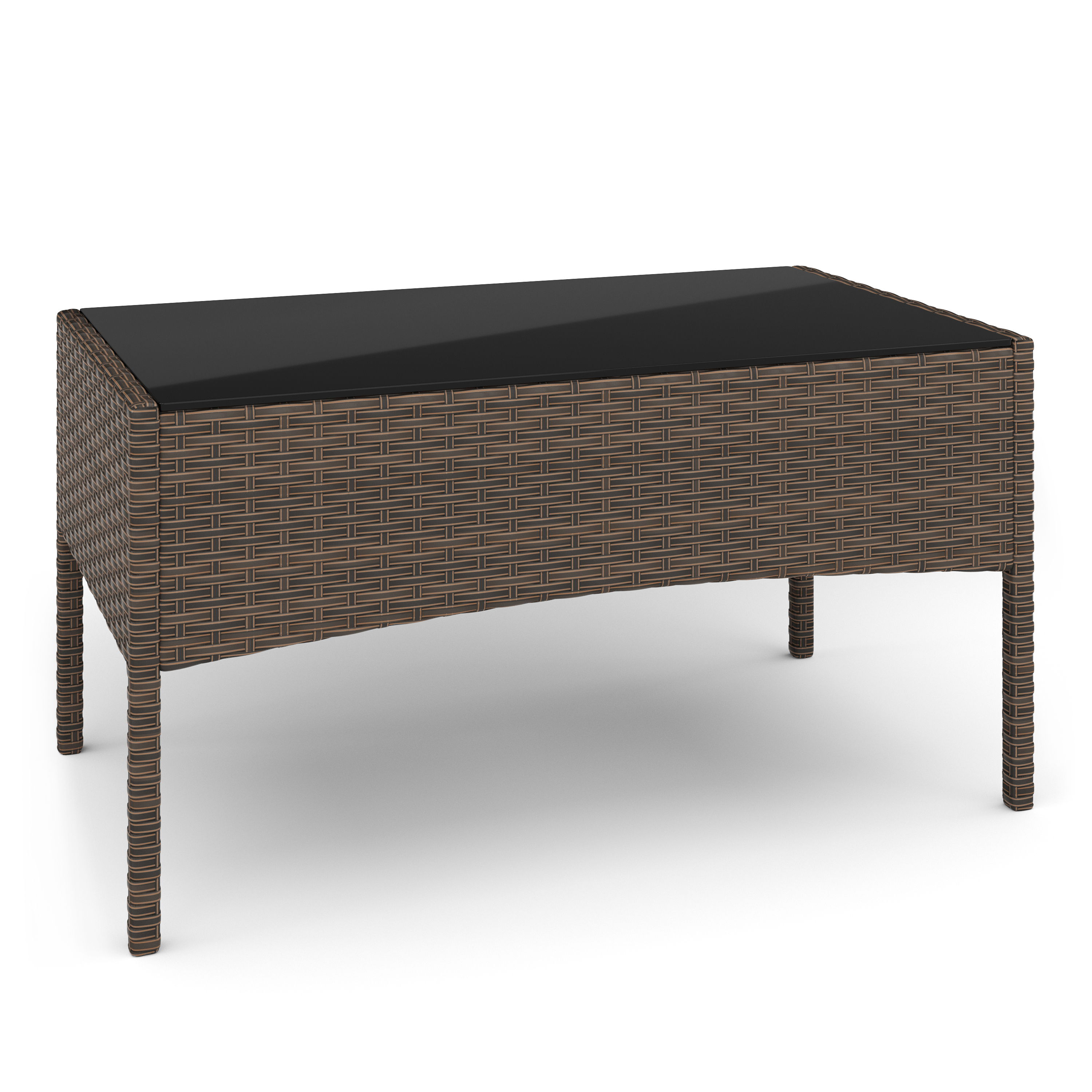 Gartenset Rattan MOLDE braun/beige