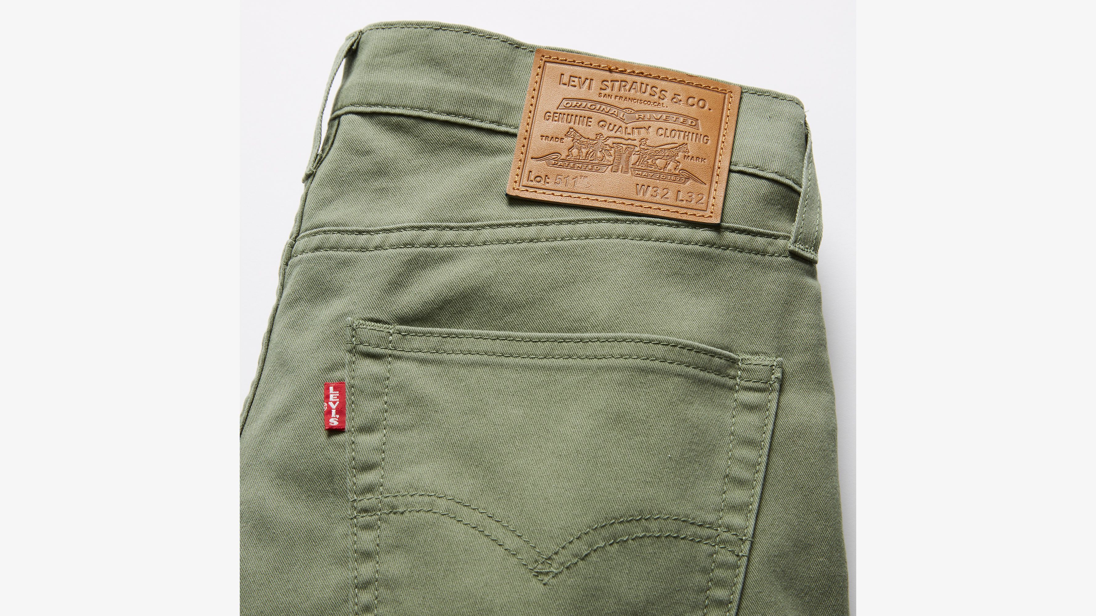 Jean 511™ Slim Lightweight - Four Leaf Clover Stretch Lightweight Repreve Cool - Vert
