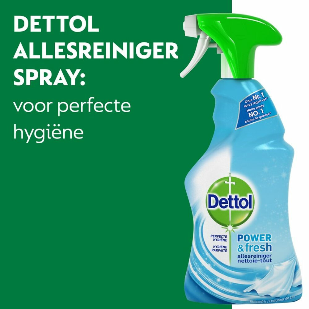 Dettol Power & Fresh Spray Katoenfris Allesreiniger 500 ml
