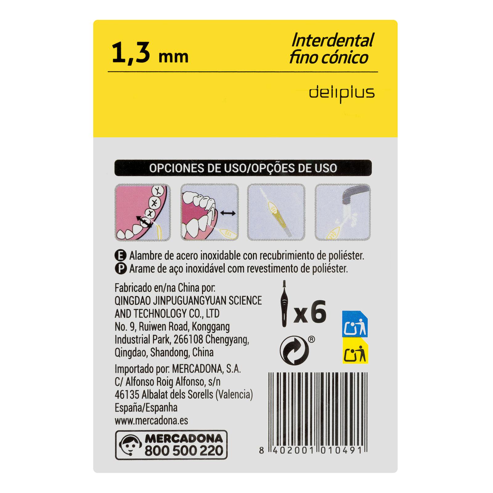 Brossettes interdentaires coniques fines Deliplus