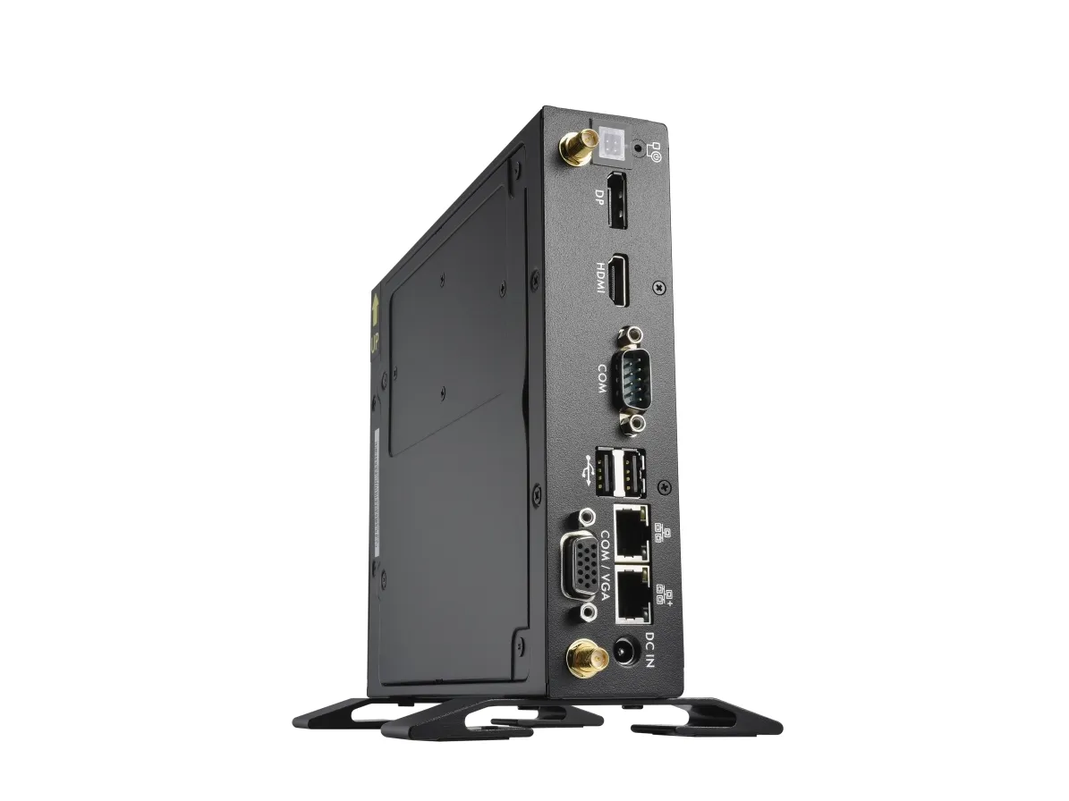 Shuttle XPC slim DS50U - Barebone - Slim-PC LGA1700 sokkel - 1 x Celeron 7305 - RAM 0 GB - UHD Graphics - Gigabit Ethernet, 2.5 Gigabit Ethernet - sort