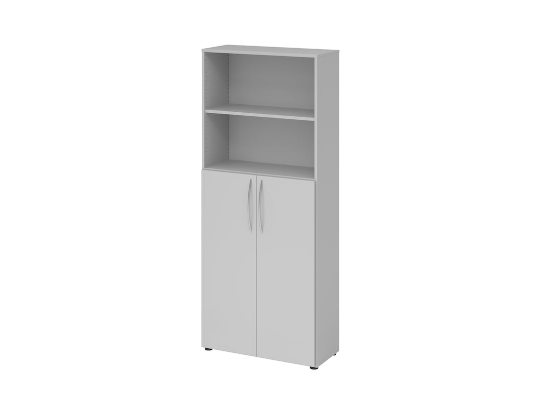 Büroregal 80 cm Grau