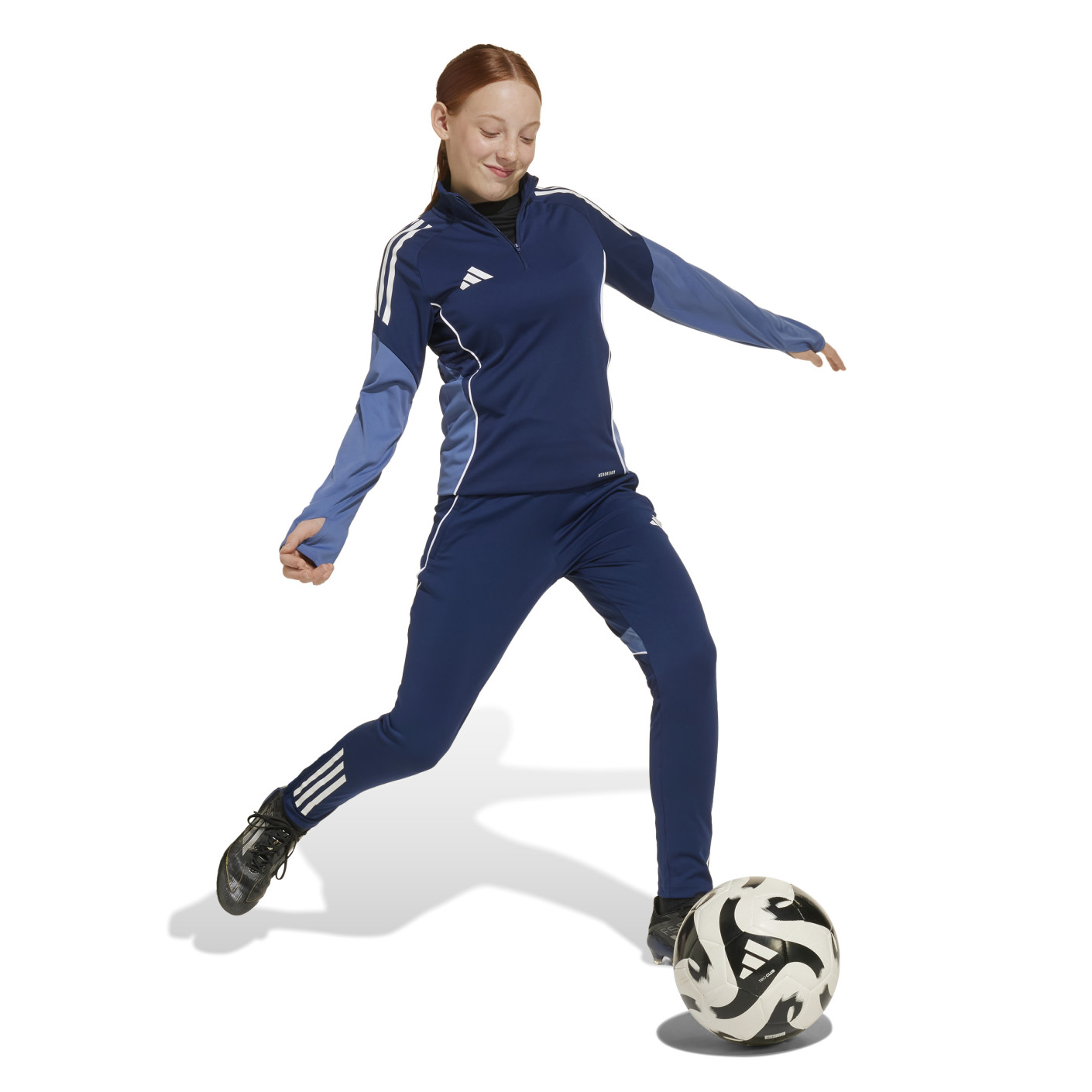 Adidas Tiro 25 Competition Trainingsbroek Kids Donkerblauw Lichtblauw Wit