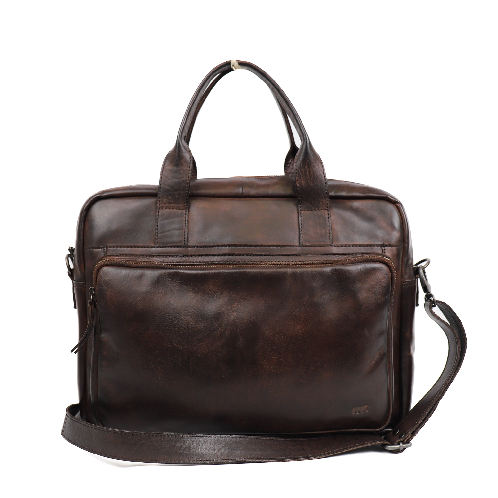 Laptoptas 'Hugo' donkerbruin - CL 32815 Donkerbruin