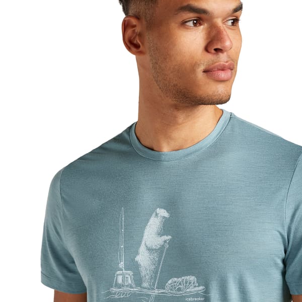 T-shirt randonnée ICEBREAKER M MERINO 150 TECH LITE SS TEE BLUE ASH