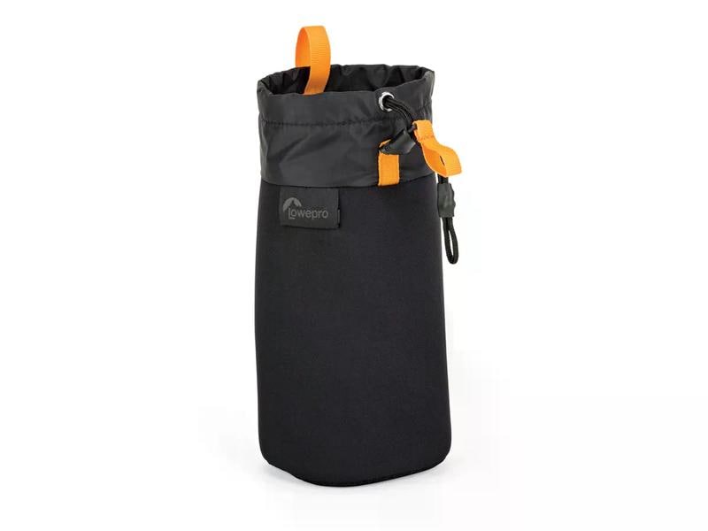 Lowepro Flaschenbeutel ProTactic Neopren Schwarz Flaschentasche für bis zu 1L Wasserflaschen und Trinkflaschen