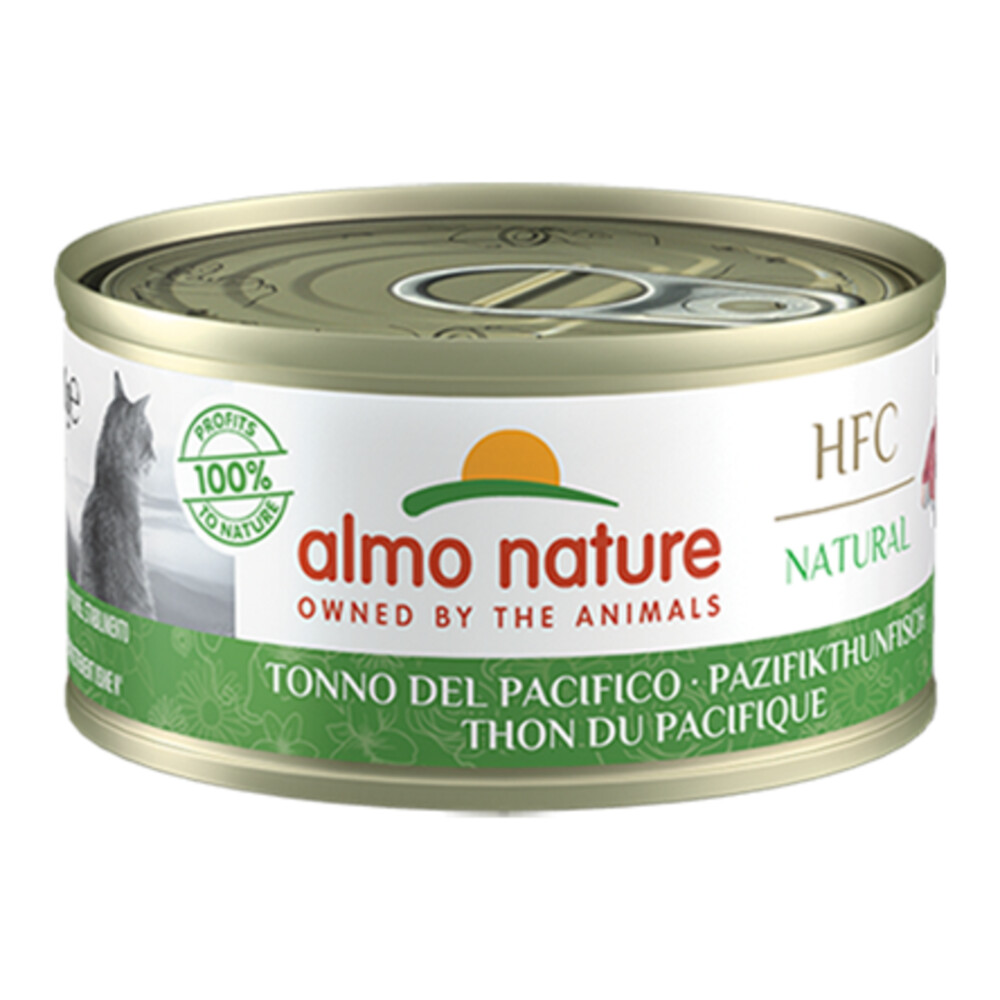 Almo Nature HFC Natural Kattenvoer Nat Blikje Pacific Tonijn70 gr