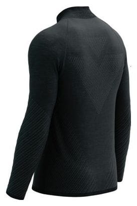 Veste running Compressport Seamless Zip Noir