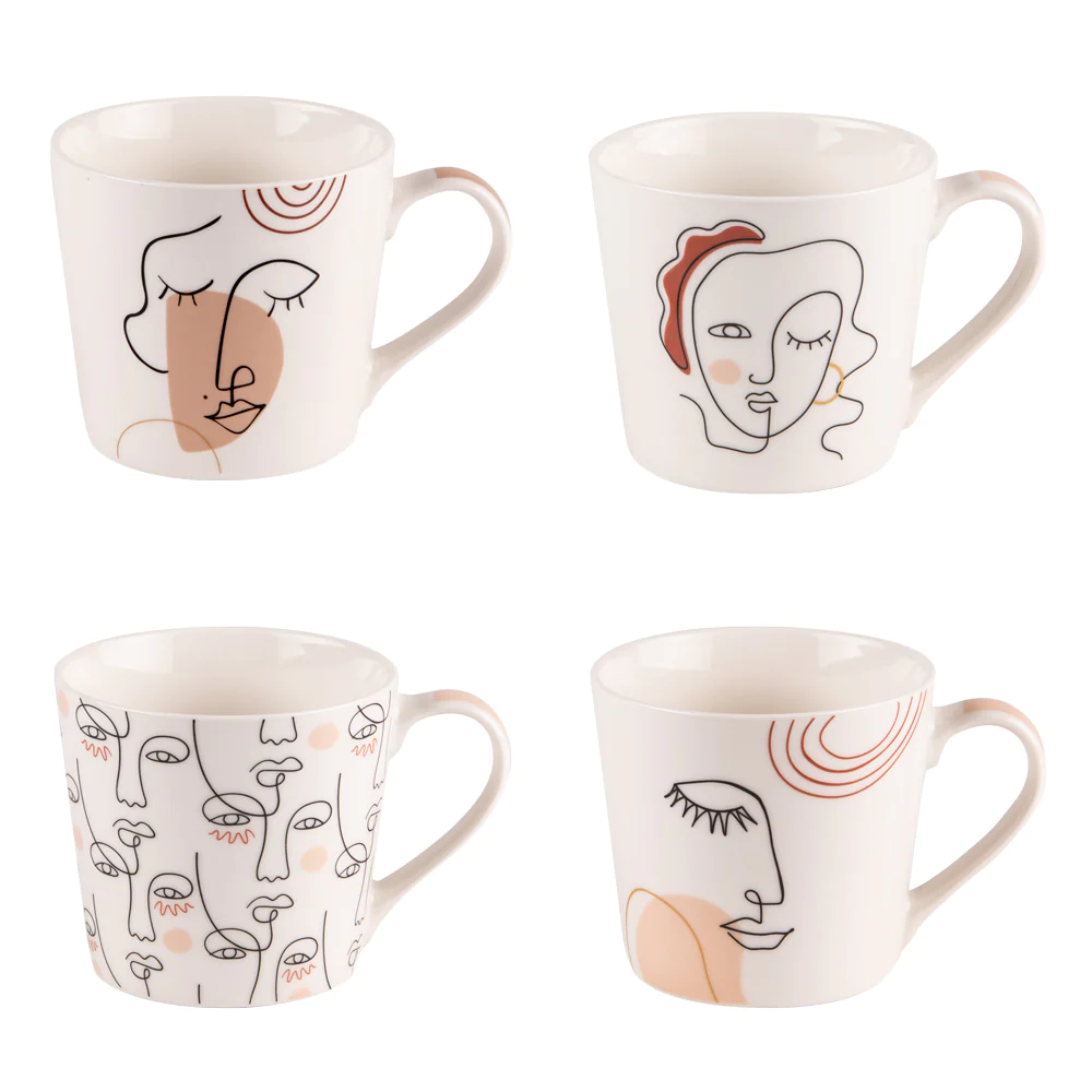 Coffret de 4 mugs Dakota 35 cl Table passion