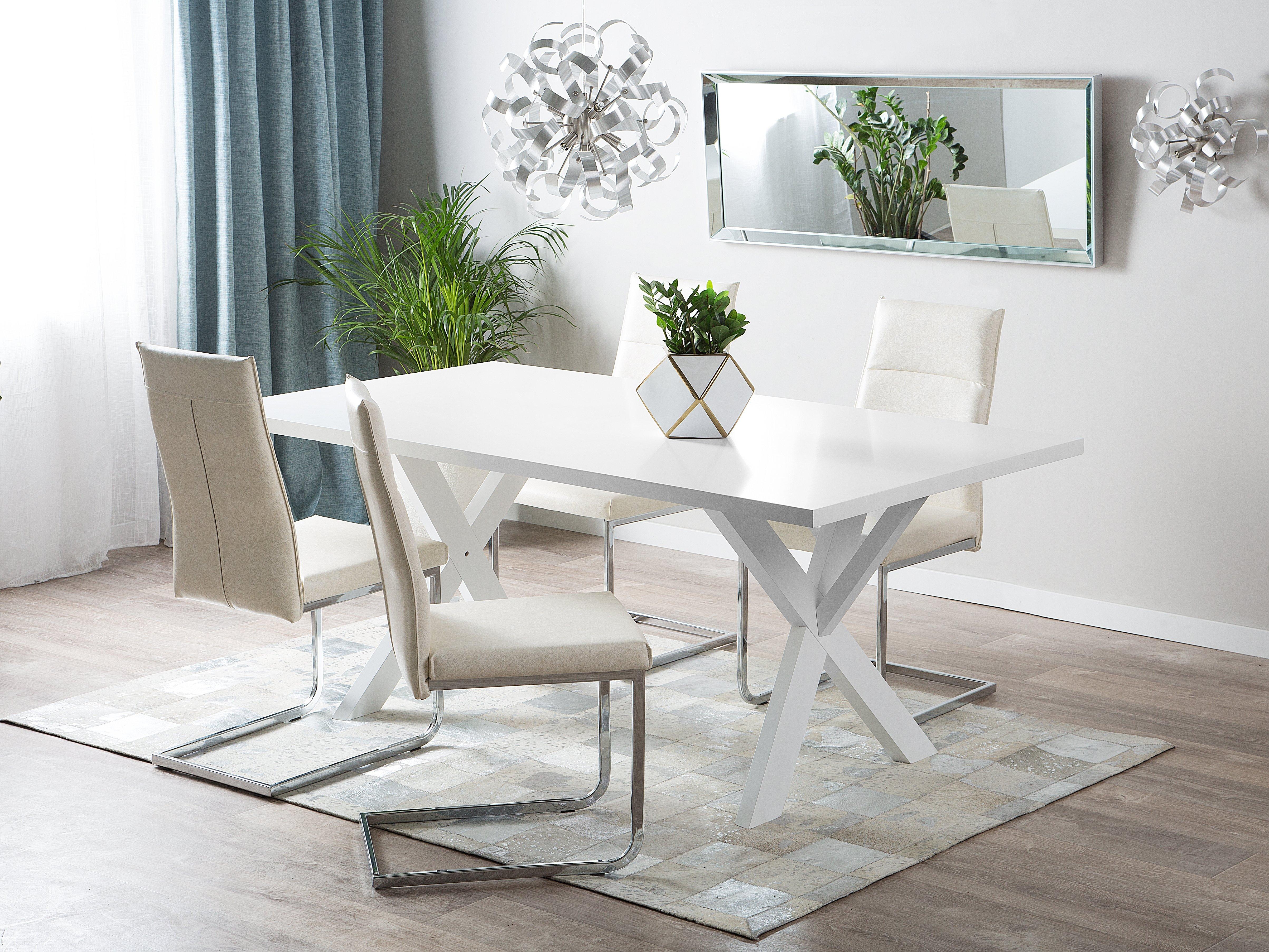 Eettafel LISALA Wit 100 cm 180 cm