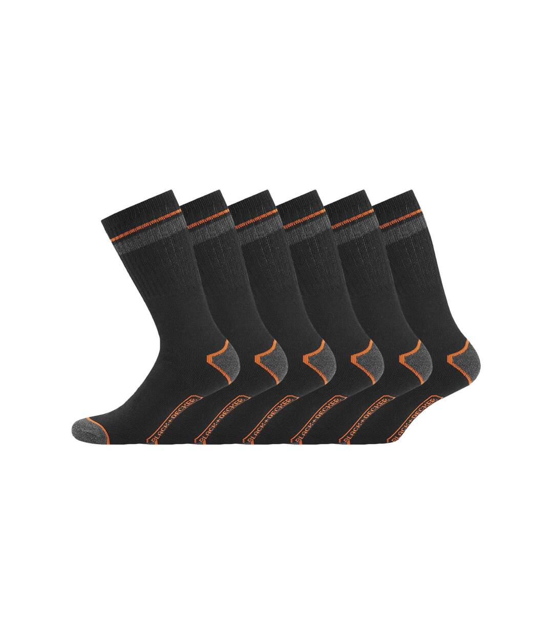 Lot de 6 Paires de Chaussettes hautes de travail DEK