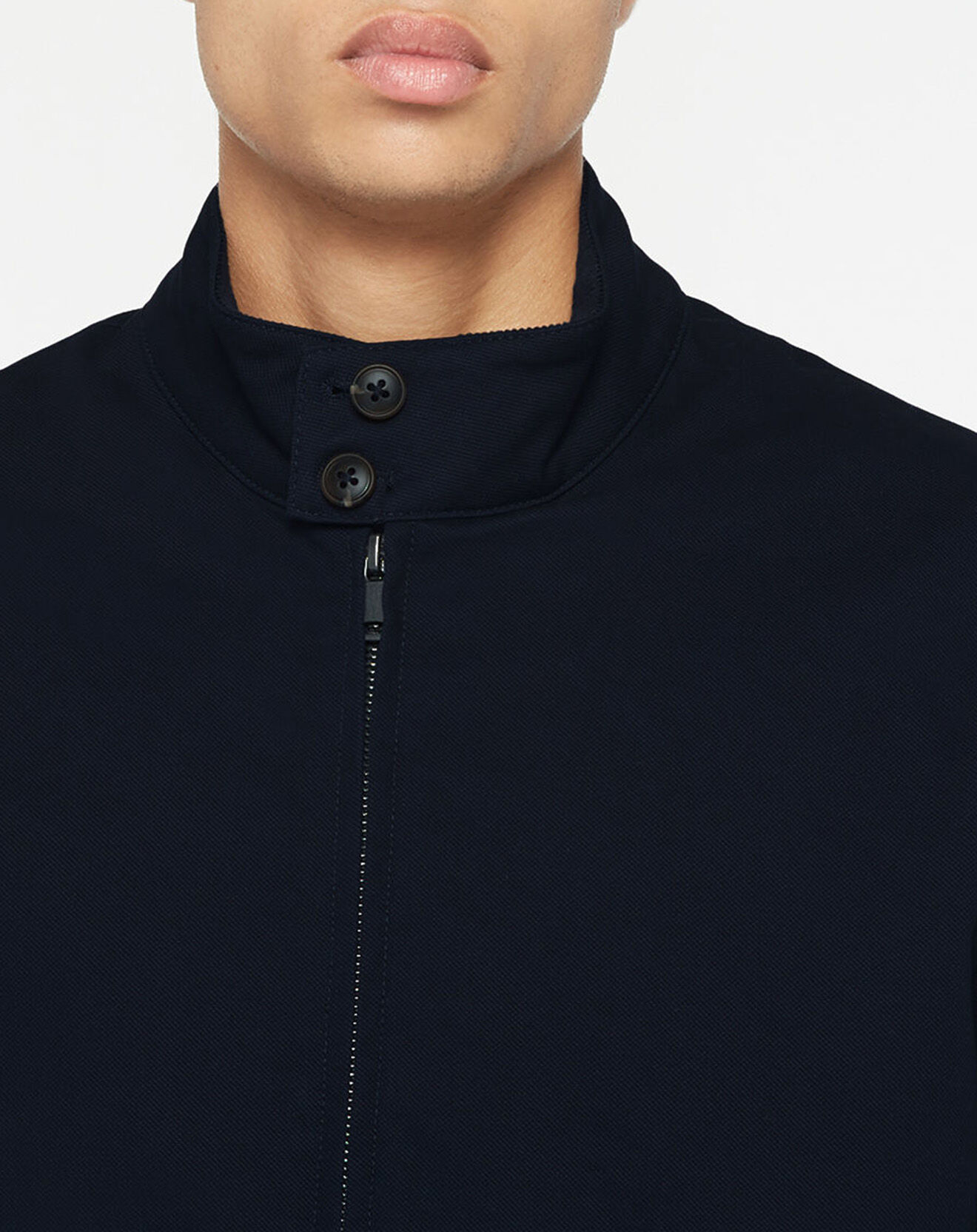 Galeries Lafayette Blouson Harrington Larton bleu marine